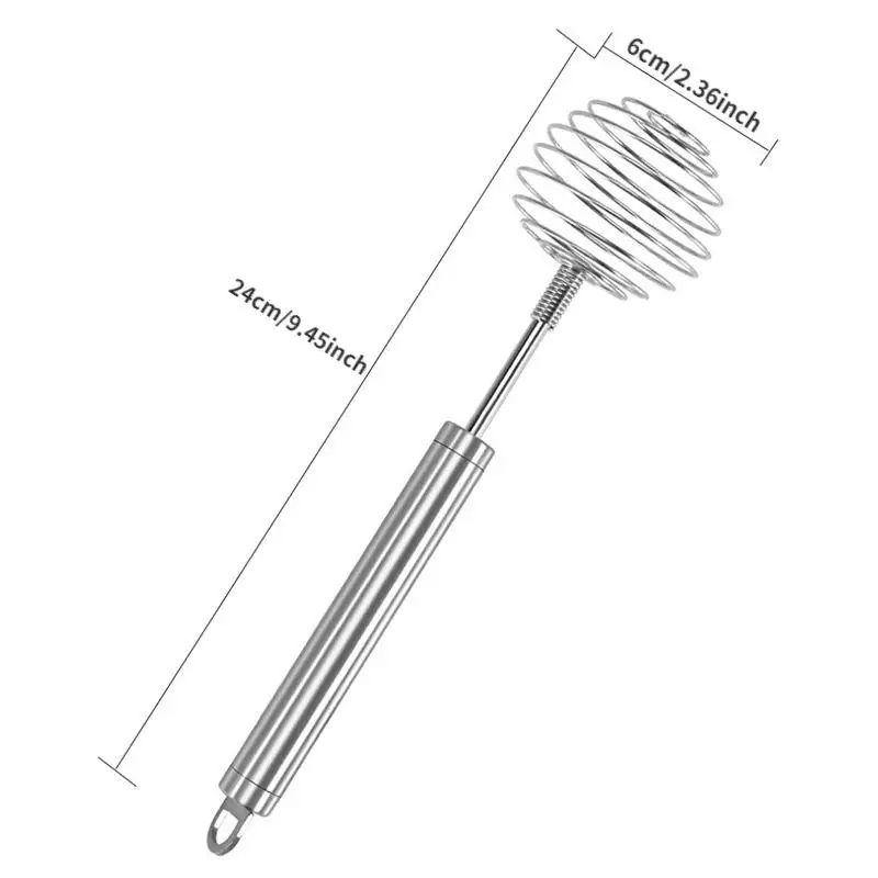 1pcs Stainless Steel Ball Spring Whisk Handheld Butter Egg Mixer Avocado Potato Masher Manual Egg Beater Kitchen Baking Tool