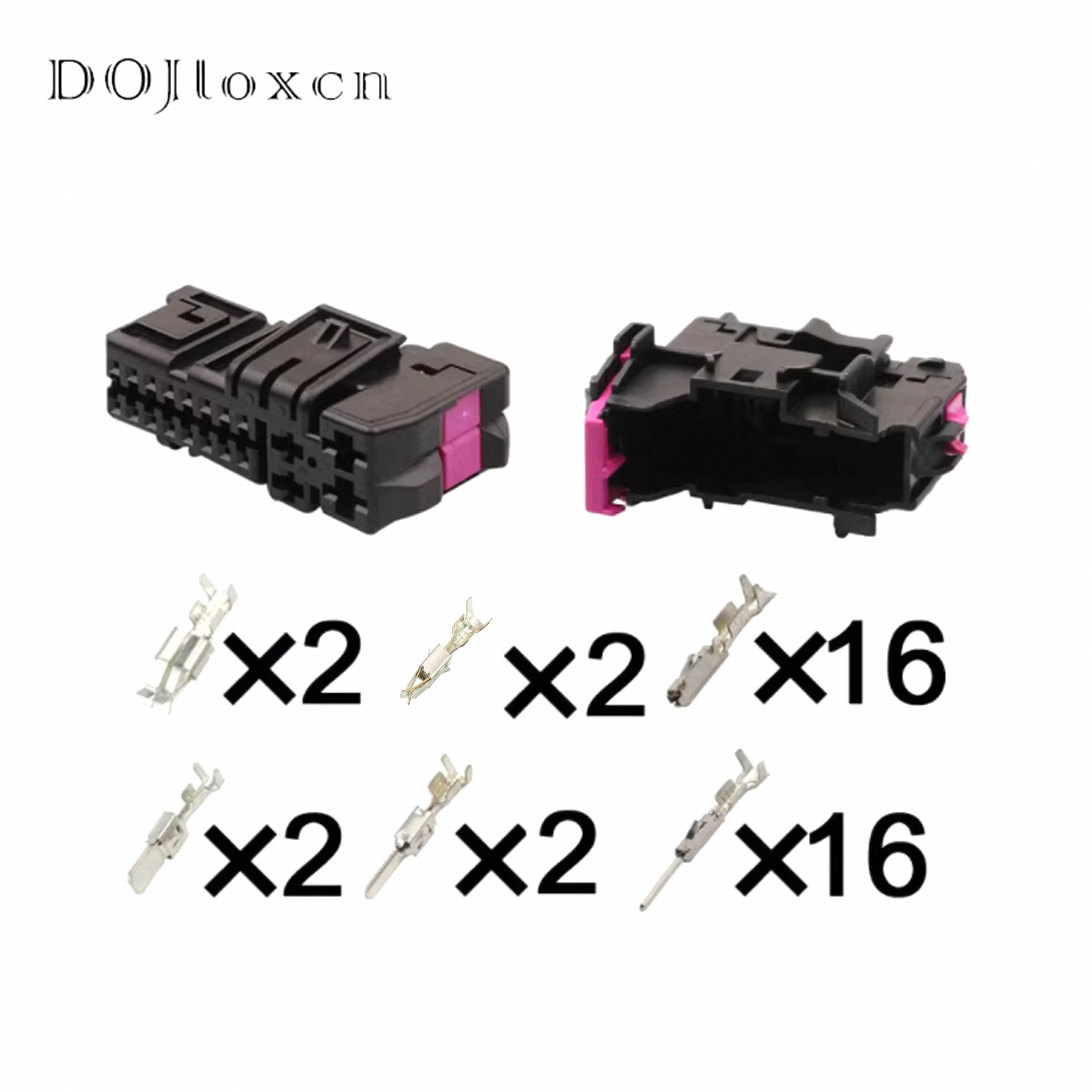 

1/5/10/20/50 Sets 20 Pin Car Front Door L/R Connector Male Female Plug 8E0 972 702 8E0 972 701 For Audi A4 A6L A3 A8 Q7 Q3 Q5