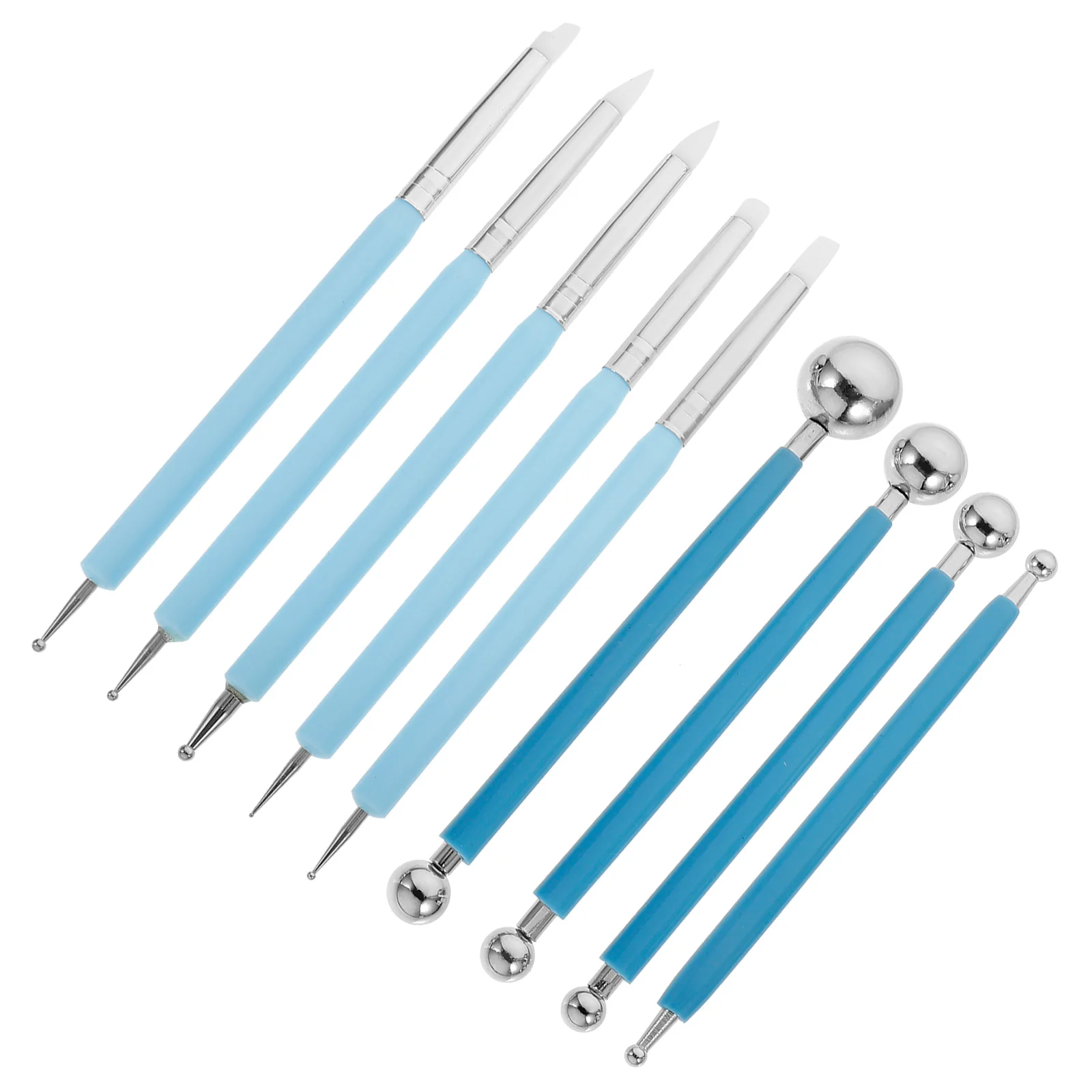 

Sculpture Clay Tool Set Pottery Ceramics Dotting Tools Manicure Modeling Diy Sculpting Blue for Modelling