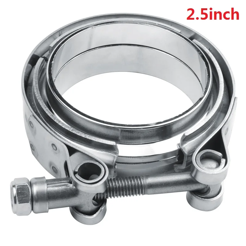 

1set 2.5 Inch 63.5mm Male/Female V-Band Clamp Flange Kit Turbo Downpipe Wastegate V-band Turbo Exhaust Pipes Car Accessories