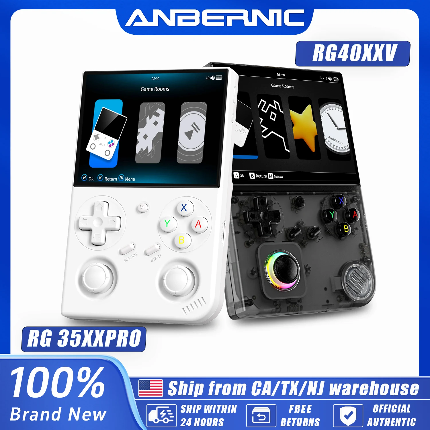 Anbernic Anbernic RG35XXPRO RG40XXV Retro Portable Gaming Console 64-bit Linux Handheld Game Player Support 5G WiFi Bluetooth HD TV Output Built In 64G Plug And Play - Aliexpress Deal