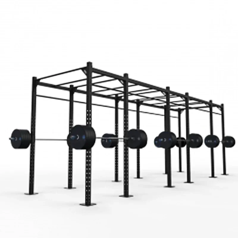 Custom Wall Mounted Cross Training Rig Outdoor Pull Up Frame Power Cage Squat Rack