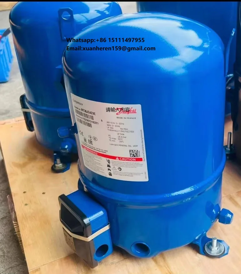 MT125HU4VE MT36JG4EVE  Piston Commercial AC Compressor for Piston Refrigeration Air Conditioning Compressor
