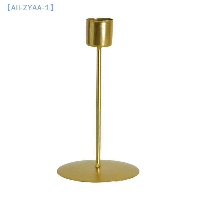 【ZYAA-1】Kerzenhalter aus Metall im europäischen Stil, einfache goldene Hochzeitsdekoration, Bar, Party, Wohnzimmer, Heimdekoration, Kerzenhalter