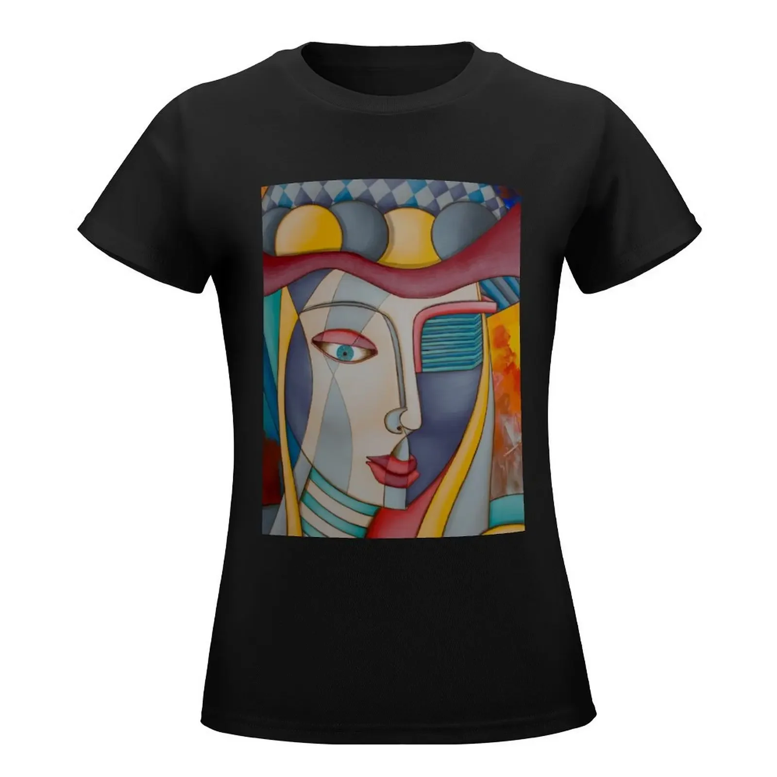 THE QUEEN/ JULIO GARCIA/ FNE ARTIST T-Shirt kawaii clothes Short sleeve tee Womens graphic t shirts