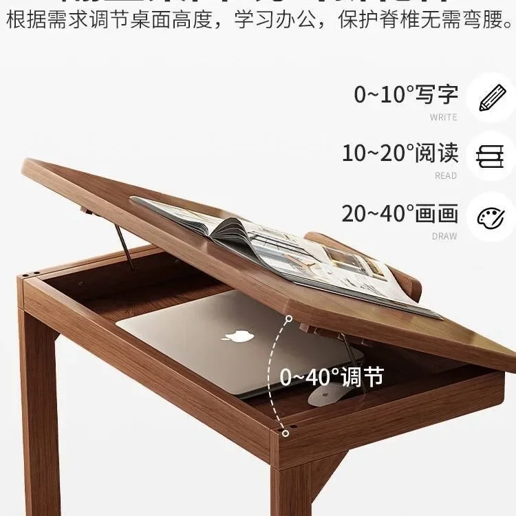 Computer desk solid wood removable flip sofa side several bedrooms bedside table