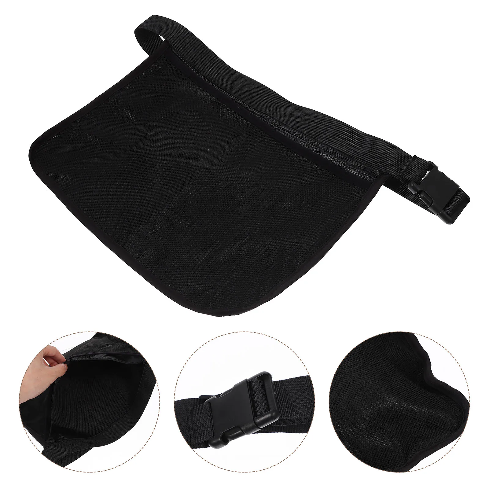 

Lightweight Reusable Mesh Storage Waist Strap Portable Holder For Golf Baseball Badminton Training Tennis Storage Pouch Waist