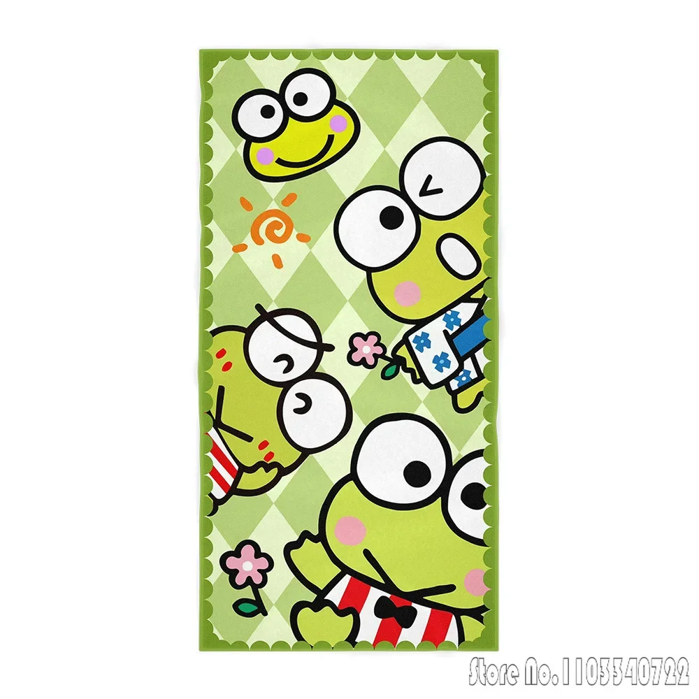 Sanrio towel cartoon print Bath Towels Microfiber Beach Swimming Towel Decor for Kids Gift 75x150cm