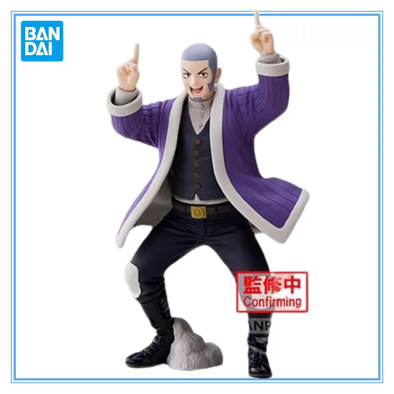 В наличии: Оригинальные фигурки BANDAI BANPRESTO Golden Kamuy Yoshitake Shiraishi из ПВХ, 150 мм, аниме-фигурка, игрушка