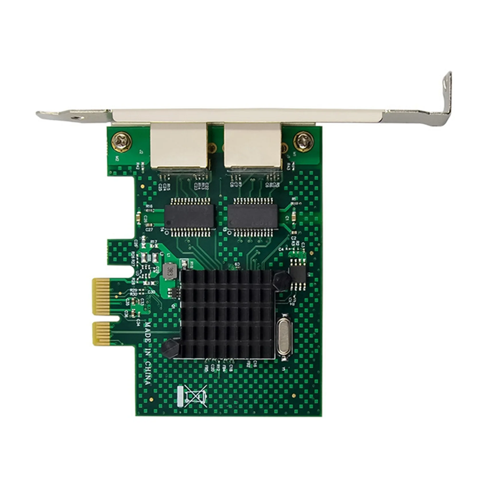 BCM5720 PCIE X1 Gigabit Ethernet Network Card Dual Port Server Network Adapter Card Compatible with WOL PXE