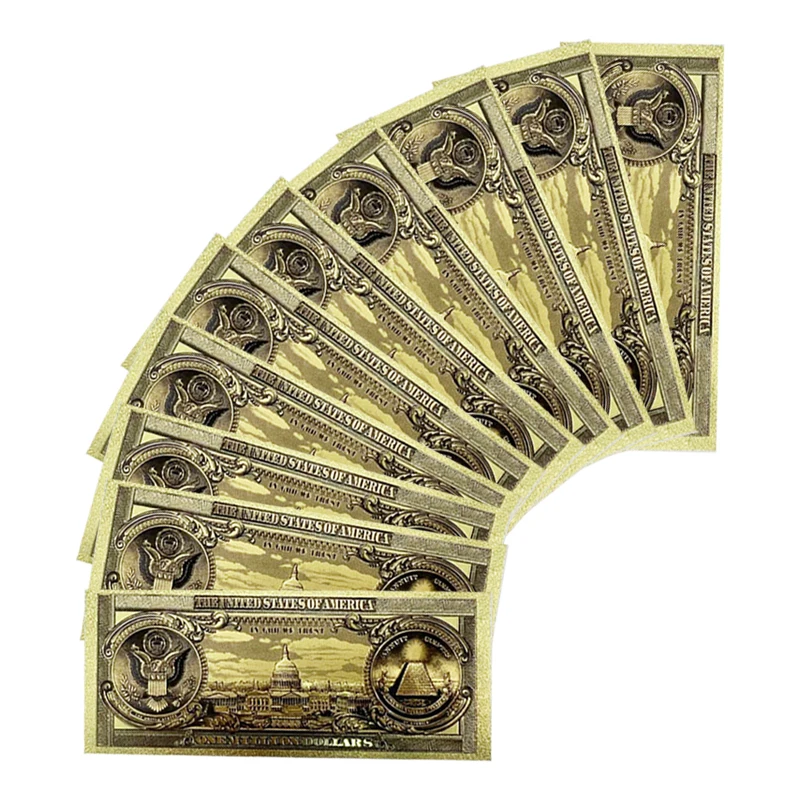 2024 America Banknote USA 1 Million Dollar Banknote Bill in 24K Gold Plated