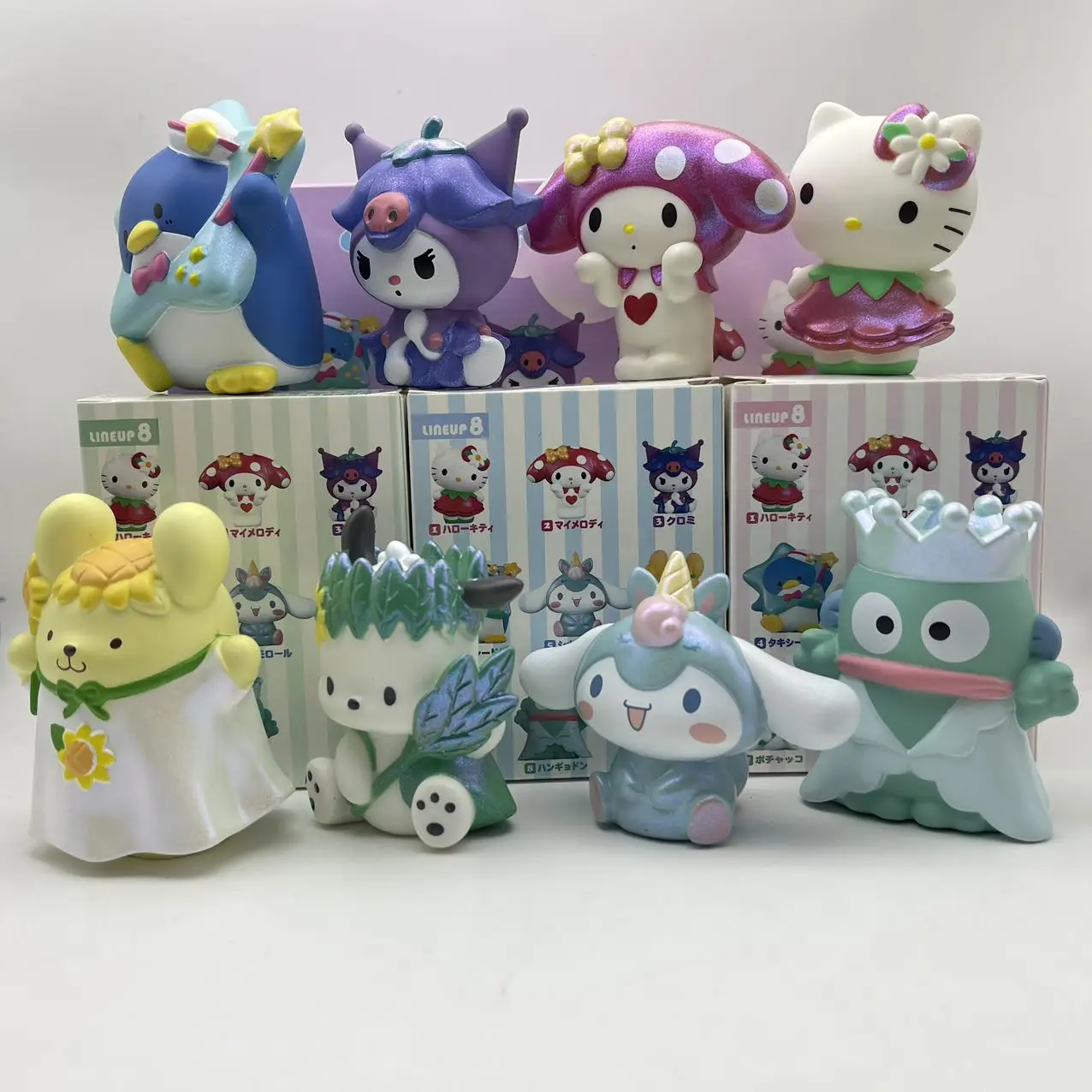 

2026 Sanrio New Hangyodon Pompompurin Figure, Lovely Cartoon Desktop Decor, Hot Third Generation Kawaii Blind Box Gift
