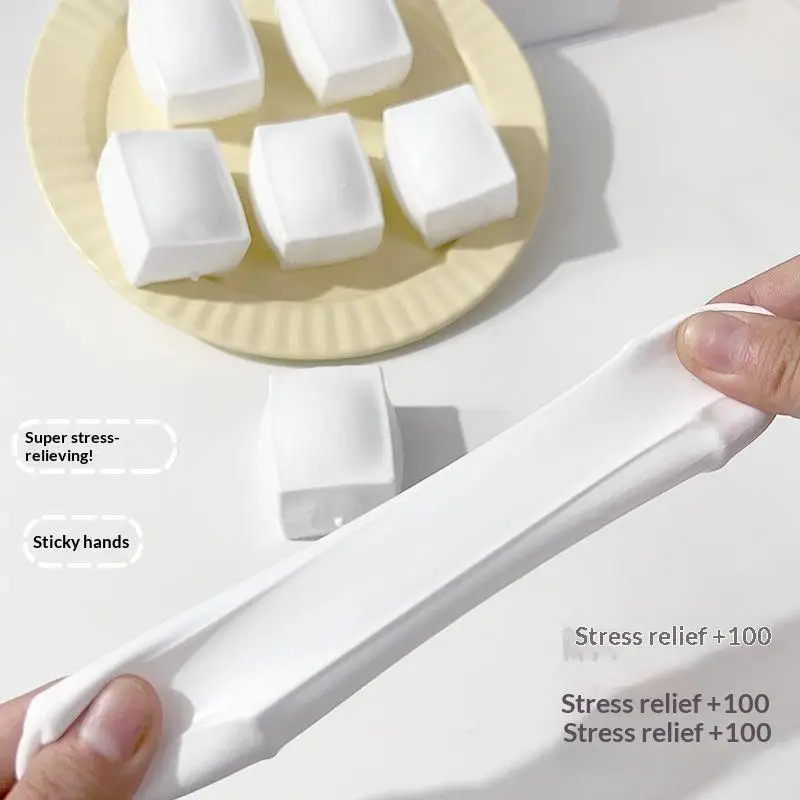 1Pcs Stress Relief Tofu Squeeze Toy ASMR Sensory Anti-Stress Fidget Toy for Adults Work Pressure Reduction