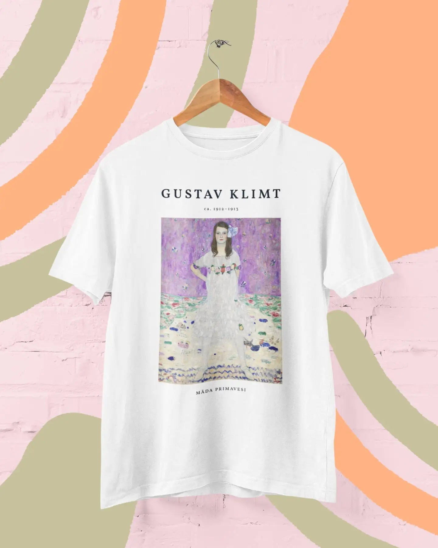 Gustav Klimt Mada Primavesi T Shirt Art Nouveau Vienna Secession Symbolism Modern Schiele Van Gogh 100 Cotton