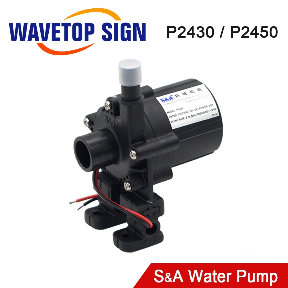 WaveTopSign Water Pump P2430 P2450 for S&A Industrial Chiller CW-3000 AG (DG) CW-5000 AH (DH) CW-5200 AI (DI)