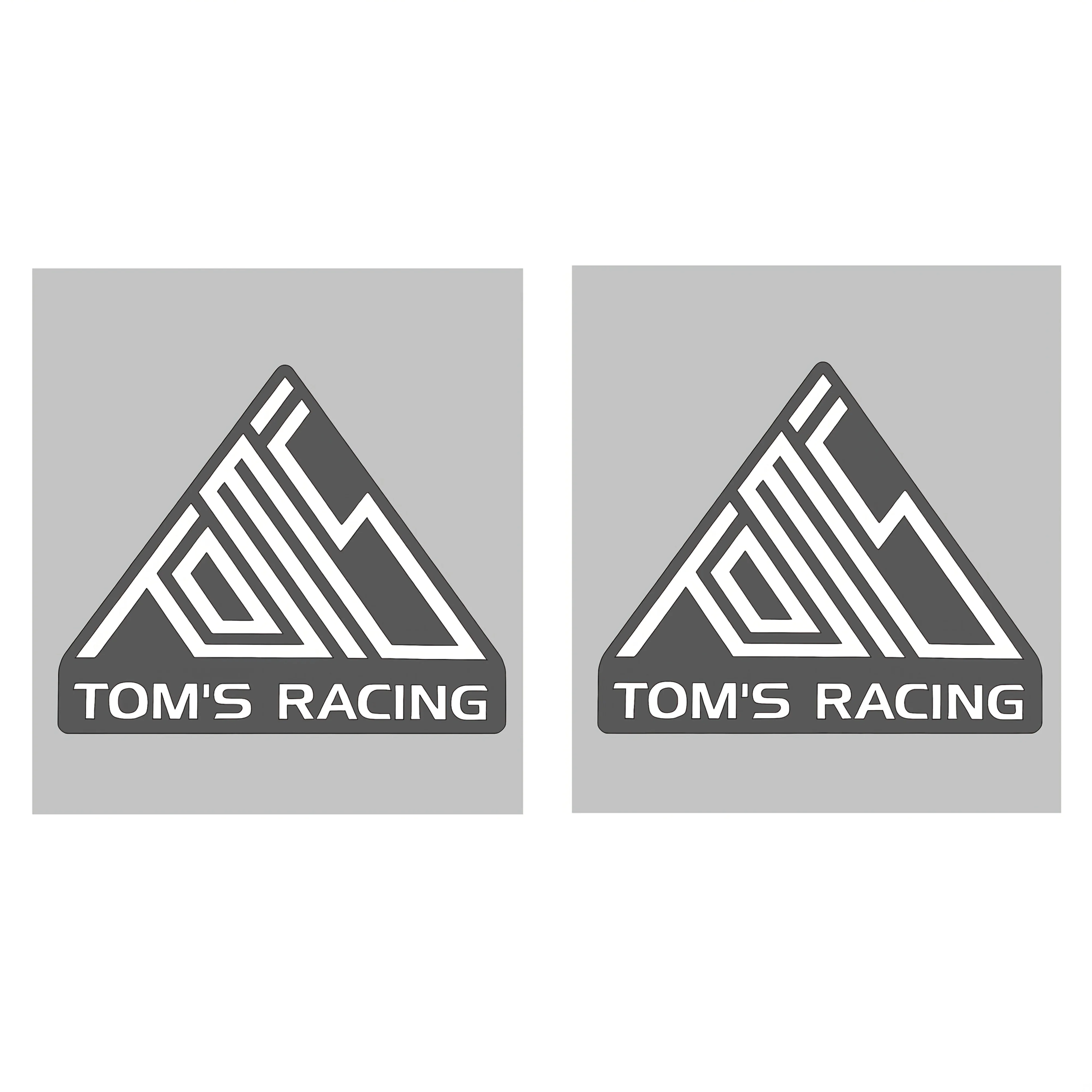2개/세트 '톰의 레이싱' 그래픽 자동차 스티커, 차량 내부 업그레이드를 위한 독특한 데칼