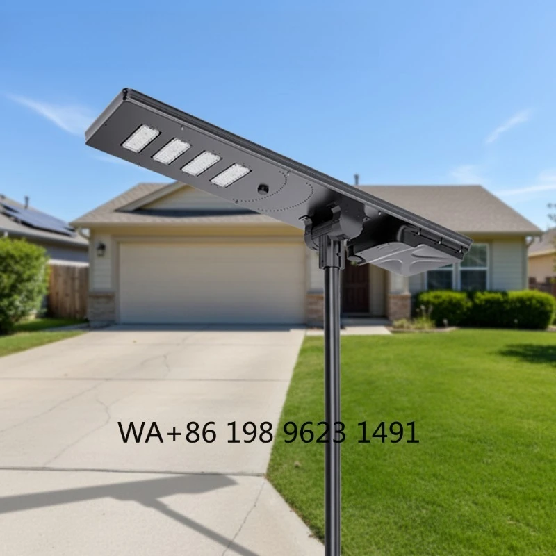 100W All in One Solar Street Light IP65 Waterproof Remote Control Outdoor Garden Solar Lamp