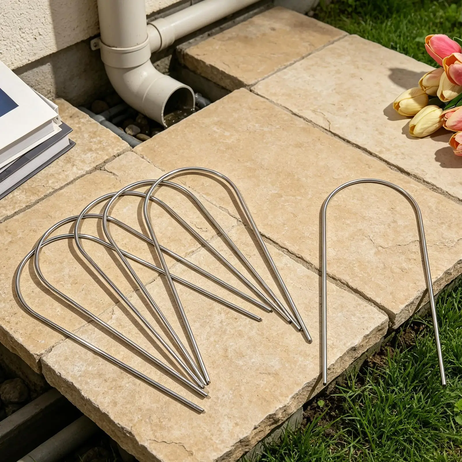 Downspout Extension Fixing Pin Easy Install Fixer 10-Piece No-drill Downspout Pin For Rain For Homeowner Garden Yard Seasonal