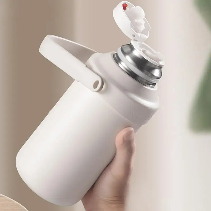 

Thermal Water Bottle Portable Travel Metal Thermal Cup Large Capacity Double-Wall Vacuum Stainless Steel Insulated Jug Handheld