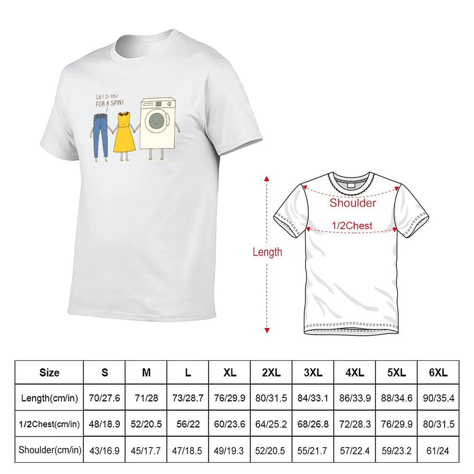 Let's go for a spin! T-Shirt Athletic Fit Sports Short Sleeve Top
