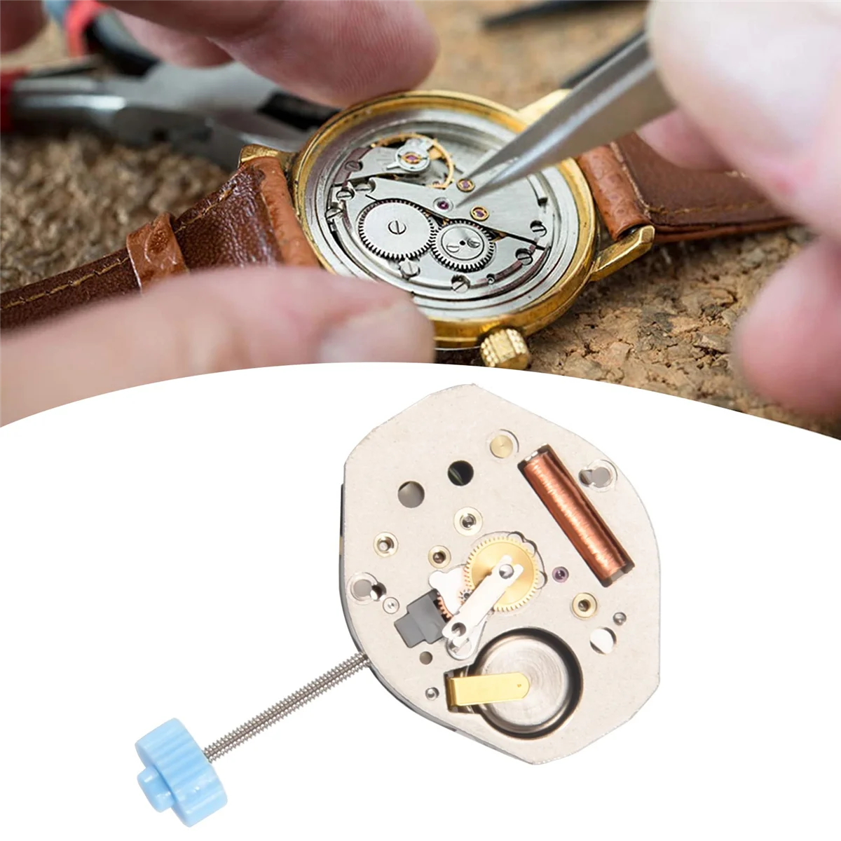 FZFZ QUARZO Orologio Sostituzione Movimento Riparazione Accessorio Pezzo di ricambio con stelo per 762