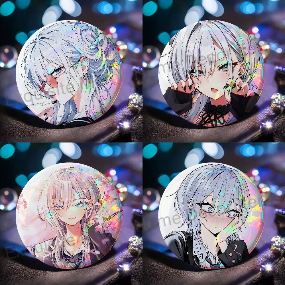 H-Haimiya Mio Cute Senpai Badges Round Itabag Decoration IP Peripheral Products 58mm 44mm 32mm 75mm 25mm Mini