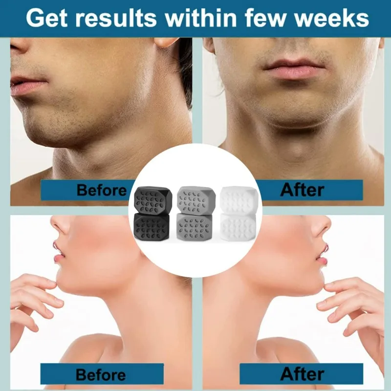 2 sztuk Jawline Exerciser szyi twarzy szczęki Exerciser dla mężczyzn i kobiet przyrząd do modelowania twarzy i podwójny podbródek Remover stracić