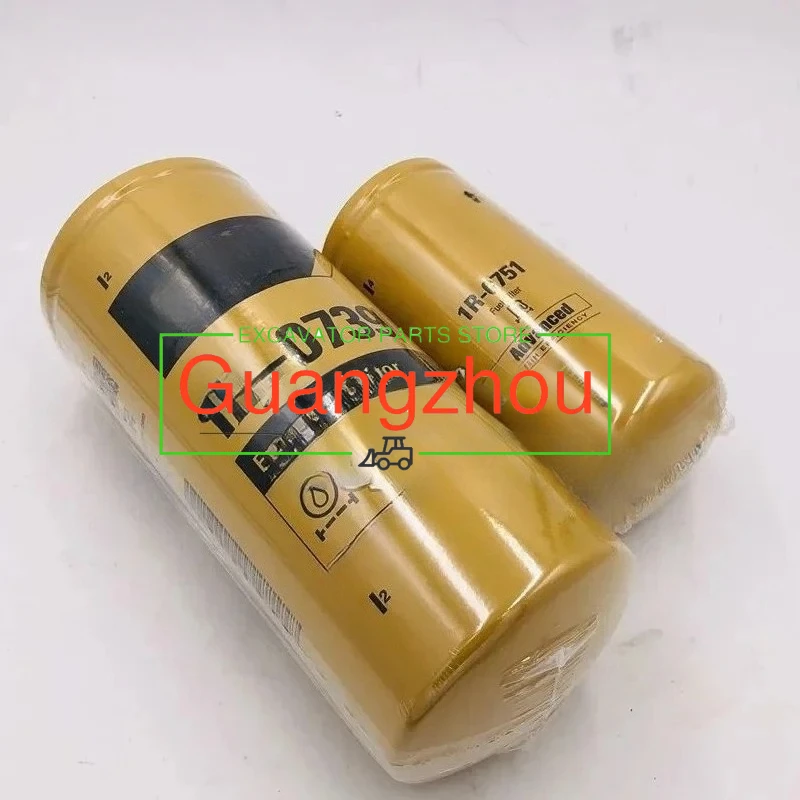 Nuevo Filtro de Aceite para Excavadoras 312D, 320C, 315D, 320D, 323D, 326-1644, 1R-1808 (Números de Parte: 1R-0739, 1R-0762, 1R-0751)