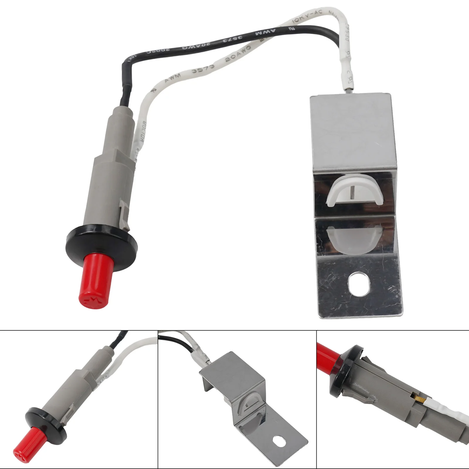 High Voltage Igniter Kit For Weber Q100 Q120 Q200 Q220 Q1000 Q2000 BBQ Grill Replacement Parts With Gas Catcher And Needle