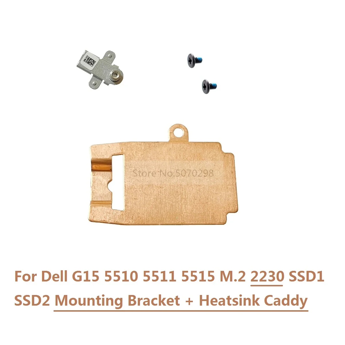 X8MY9 FJ75H 26X1Y For Dell G15 5510 G15 5515 5511 Laptops M.2 NVME 2230 2280 SSD Hard Drive Upgrade Mounting Bracket Heatsink