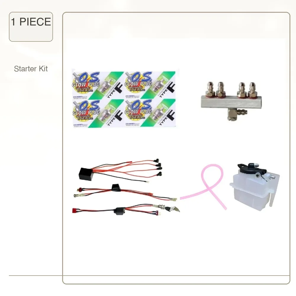 Starter Kit for TOYAN FS-L400 Methanol Engine Model ( Glow Plugs,Drive Module, Start Wiring Harness, Oil Distributor, Fuel Tank