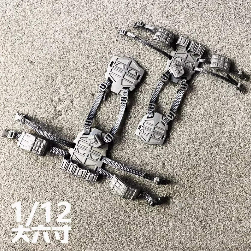 1/12 スケール兵士アクセサリー保護防弾ベスト樹脂模型玩具 6 