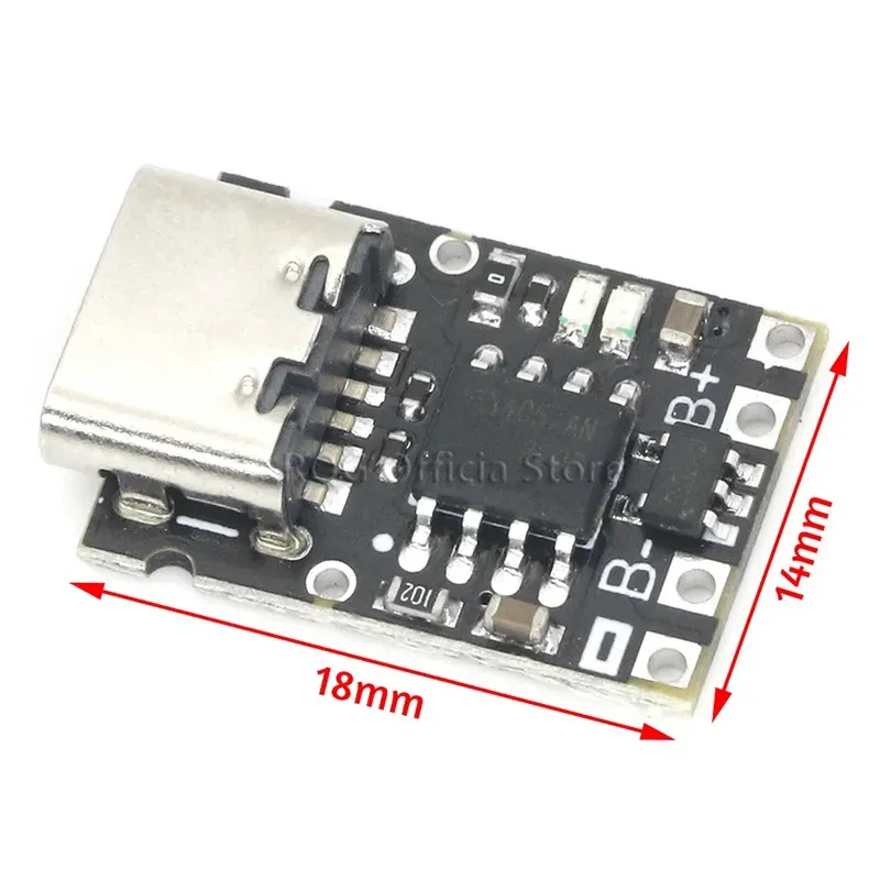 Ultra-Small Lithium Battery Charging Panel 1A Ternary Lithium Battery 3.7V4.2V Charger Module Type-C With Protection Board