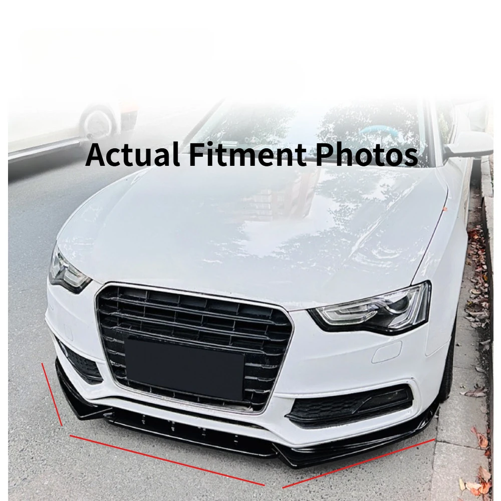 

Для Audi A5 S5 8T S-line 2012-2017: Передний бампер, сплиттер, накладка, обвес, тюнинг-аксессуары, комплект для внешнего тюнинга кузова