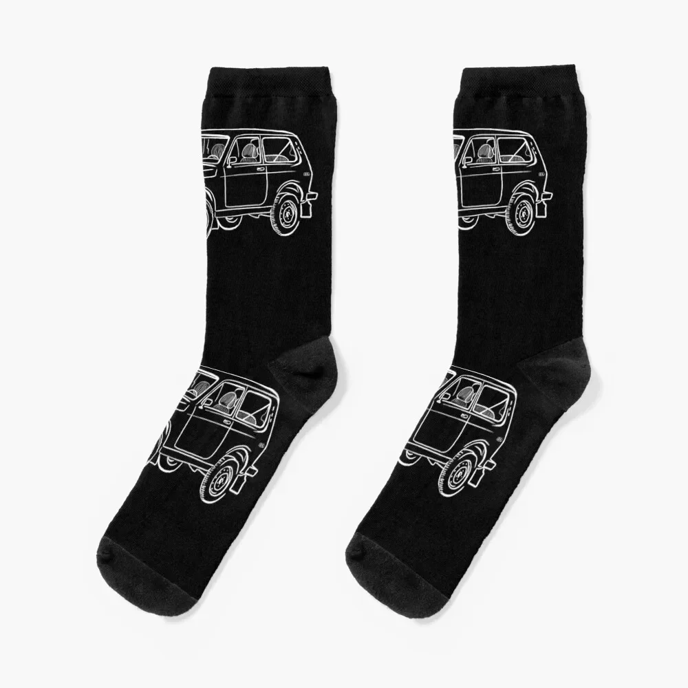 

Lada Niva Socks japanese fashion Novelties hiphop designer Socks Male Women's