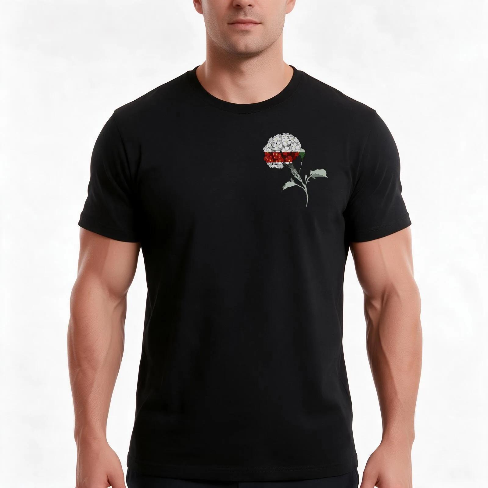 The Promised Neverland Vida Flower T-Shirt, Summer Casual Cotton Tee, Oversized Streetwear Tops, Vintage Graphic Print