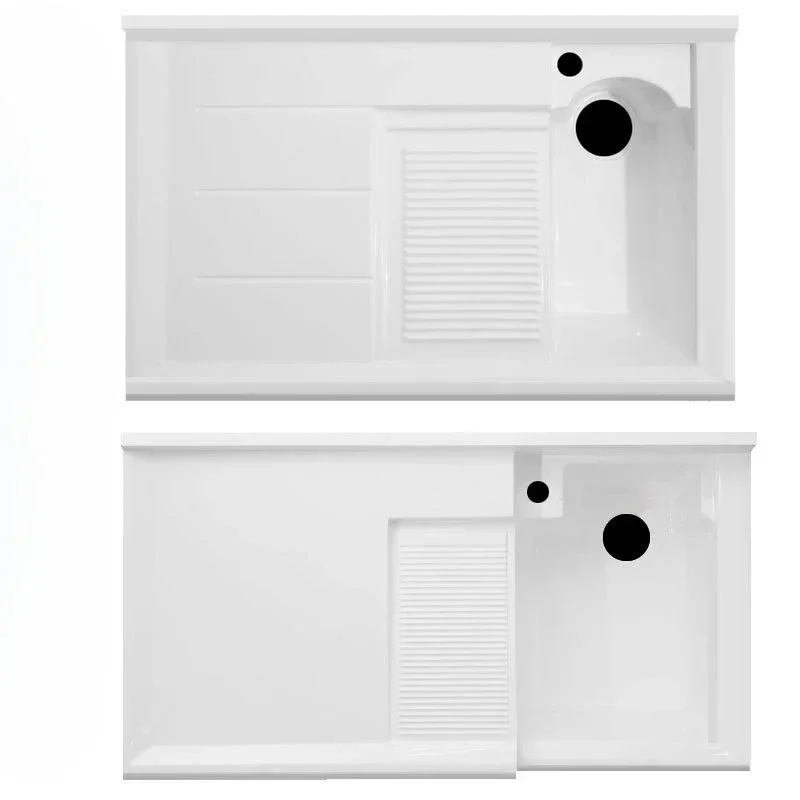 Washing machine cabinet basin integrated basin with washboard quartz stone wash basin