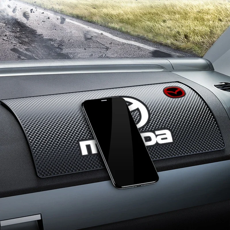 1PCS Car Anti-Slip Mat Pad Rubber Mobile Sticky Dashboard Phone Stand Non-Slip Mat For MAZDA 3 BK BL 5 CR CW 6 II GH CX-7 ER MX5