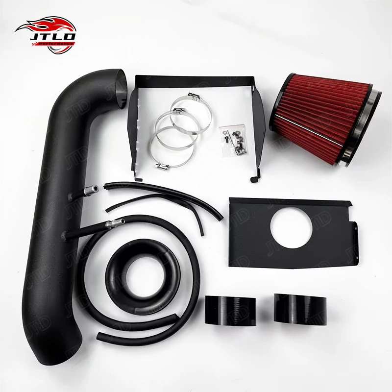 JTLD FD-014 Black Short For RAM Charge Boost Pipes Filter Kits New Cold Air Intake System For Ford F-150 5.0L 2015-2019