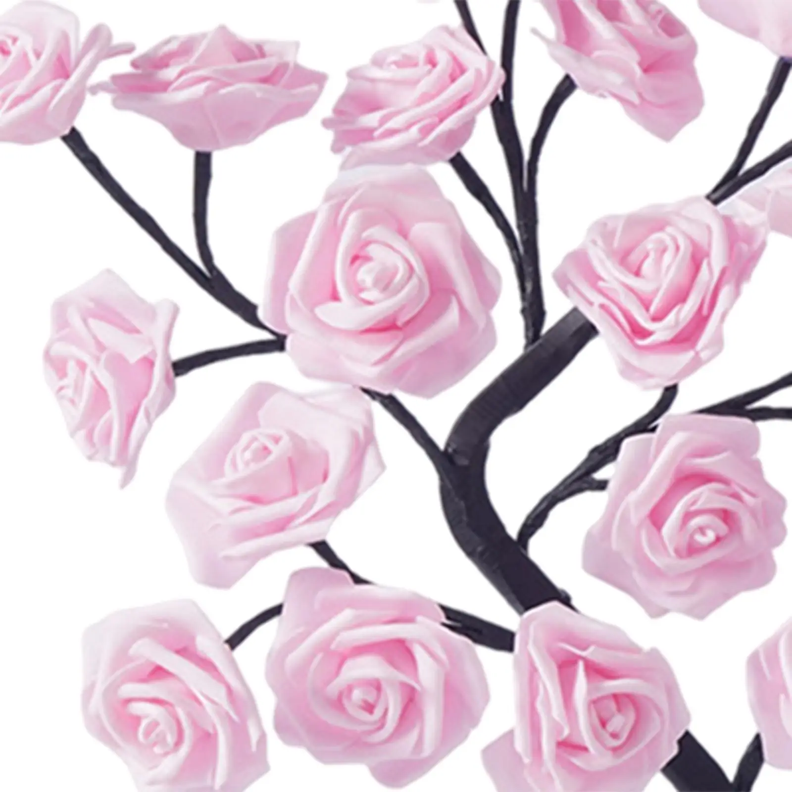 Table Lamp Rose for Girls Womens Teens Home Decoration for Wedding Living Room LED Light