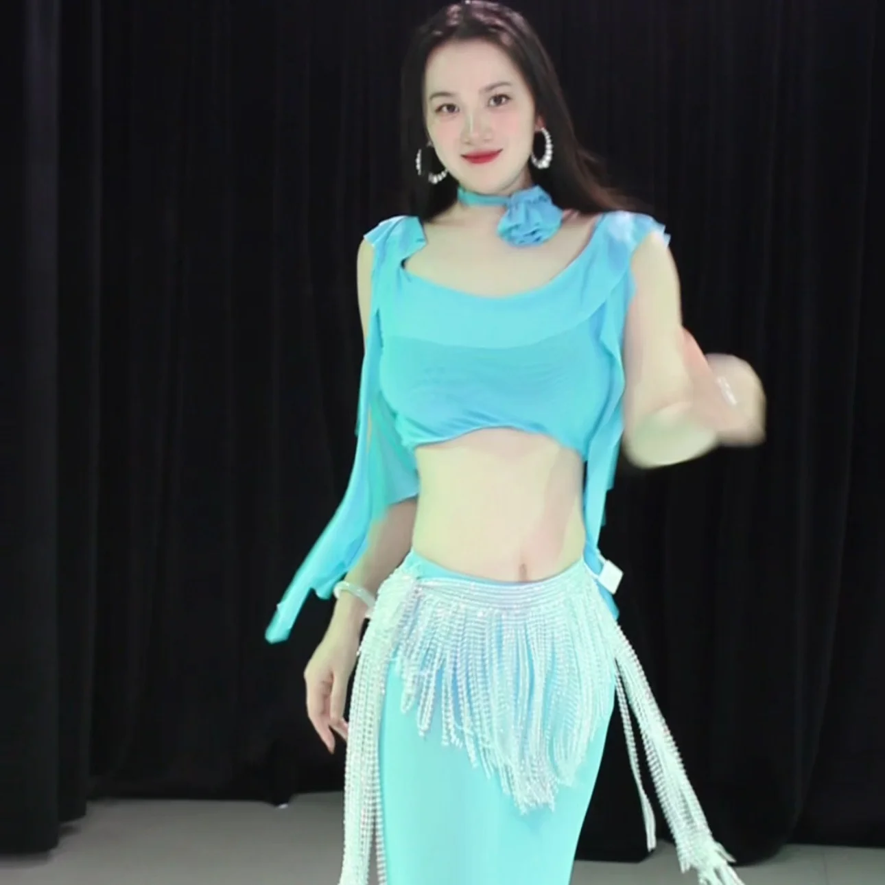 

New Belly Dancing Performance Costumes for Women's Advanced Elegance Practice Set Adult Oriental Dance Training Clothing