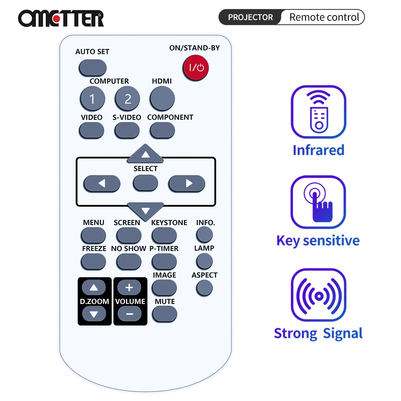 

MXBE For Promethean Projector Remote Control PRM30 PRM30A PRM-30 PRM-30A PRM20 PRM20A PRM-20 PRM-20A CXZW PRM10 PRM10A 3LCD