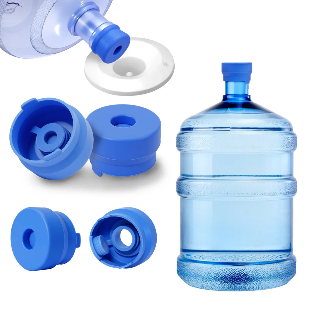 Durable Silicone Sealing Lid Flexible Reusable Water Jug Cap Food Grade Protector For Office Home Drinking Storage