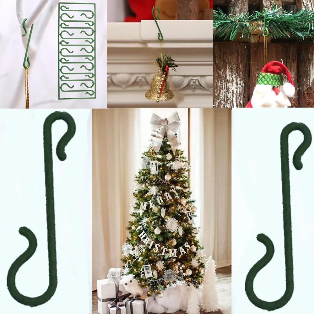 20/50/100pcs Christmas Ornaments Small Hook For Pendant Multi S Shape Hooks Christmas Tree Decorations 2025 Navidad DecoracióN