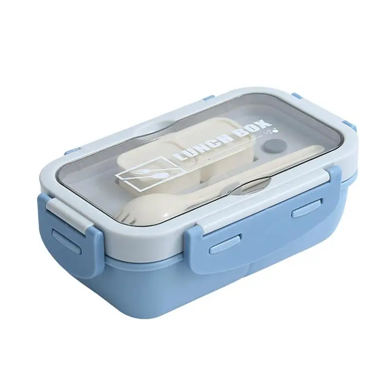 Divided Lunch Containers With Lid & Spoon Improved Freshness Keep Meals Hot Food Storage Box With 3 Compartments For School Kids