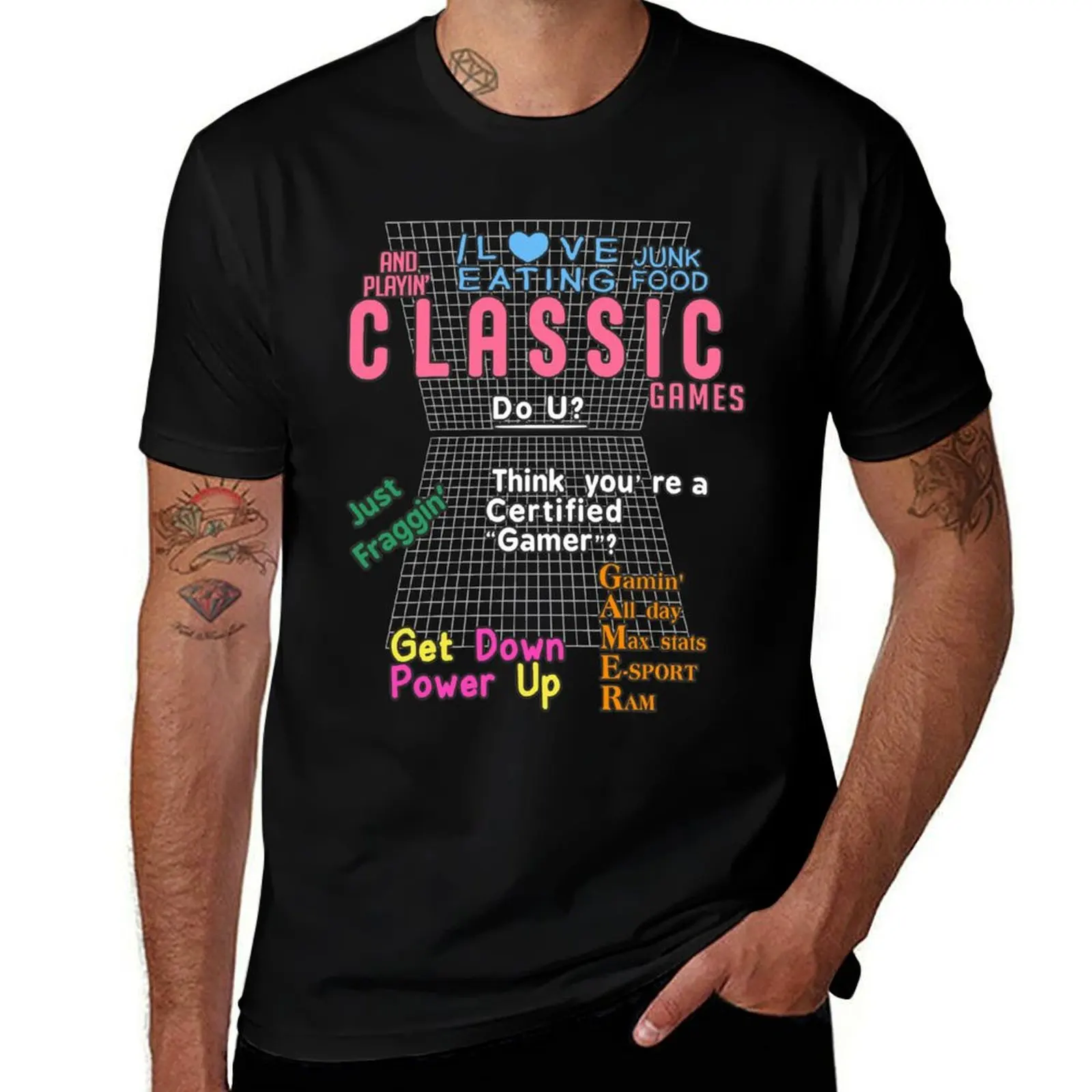 For Mens Womens Girls Eating Junk Vintage Photograp T-Shirt Sun Block Outdoor T-Shirt