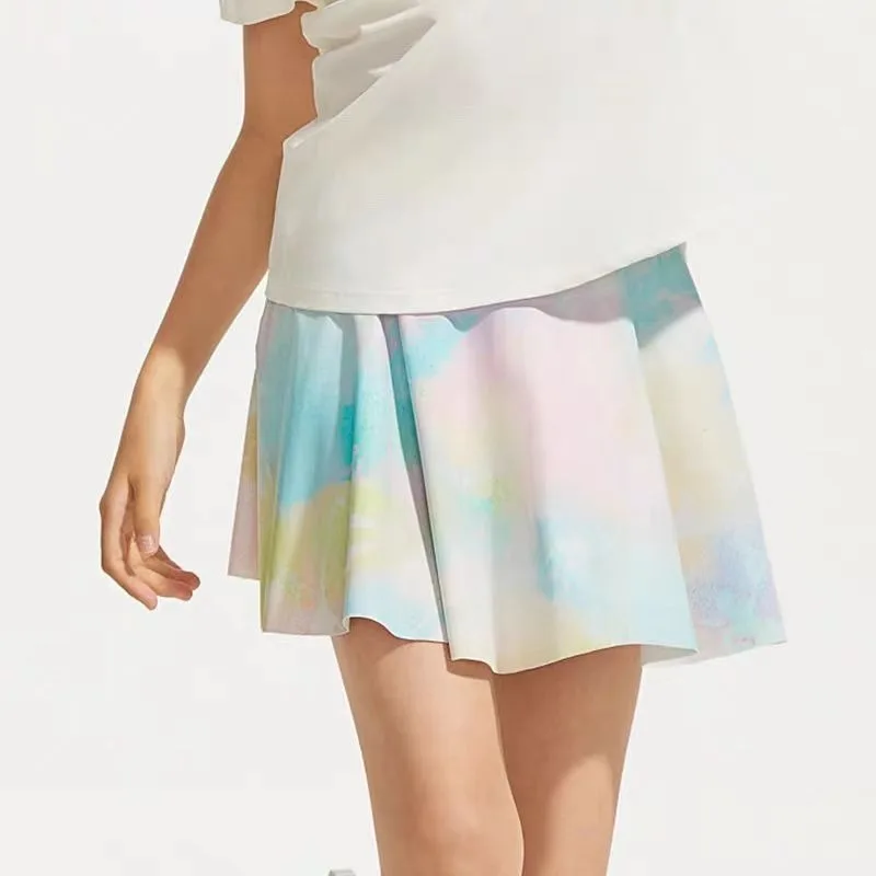 Pleated Skirts Girls Tennis Skirt Golf Skort Athletic School Skirts With Shorts Student Anti-light Leisure Fitness Yoga Culottes