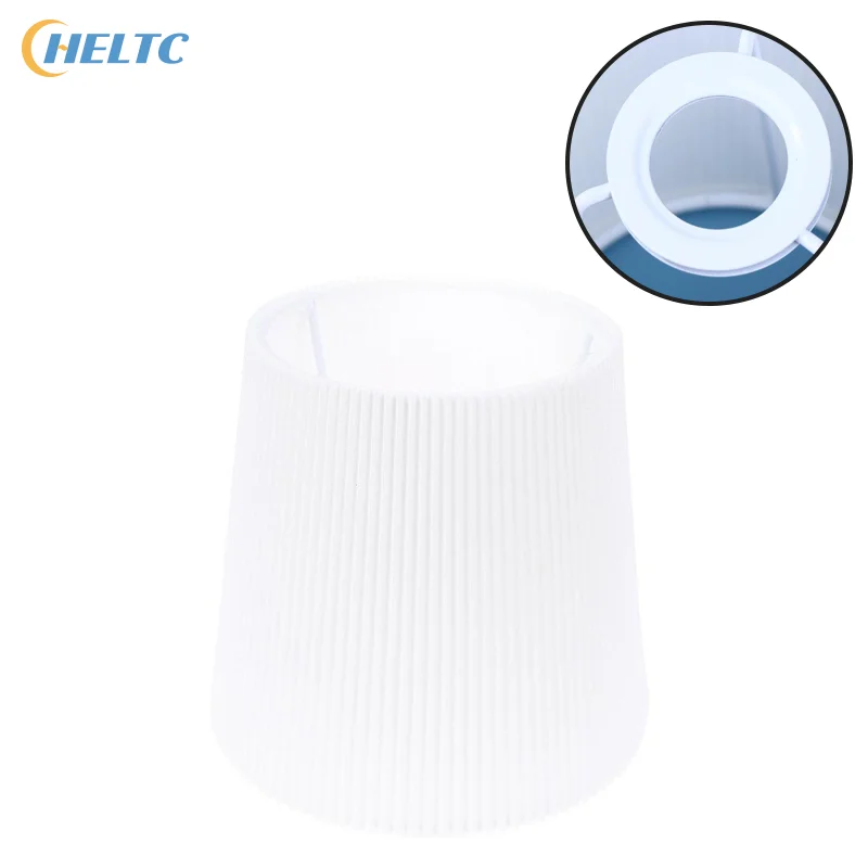 

Белый плиссированный абажур для E26 E27 E14, цоколь с подкладкой из ПВХ для настольного напольного настенного светильника, плиссированный абажур