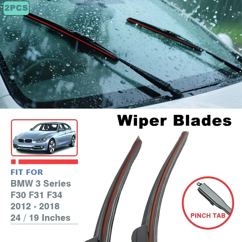 

Front Wiper Blades 24"+19" For BMW 3 Series F30 F31 F34 GT 2012-2018 Windshield Windscreen Car Accessories 335i 328i 320d 340i