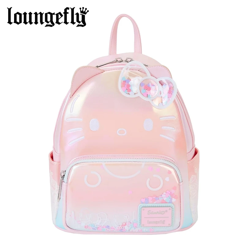 

New Loungefly Sanrio Series Hello Kitty 50th Anniversary Backpack Clear & Cute Cosplay Pink Fashion Girl Backpack Surprise Gift
